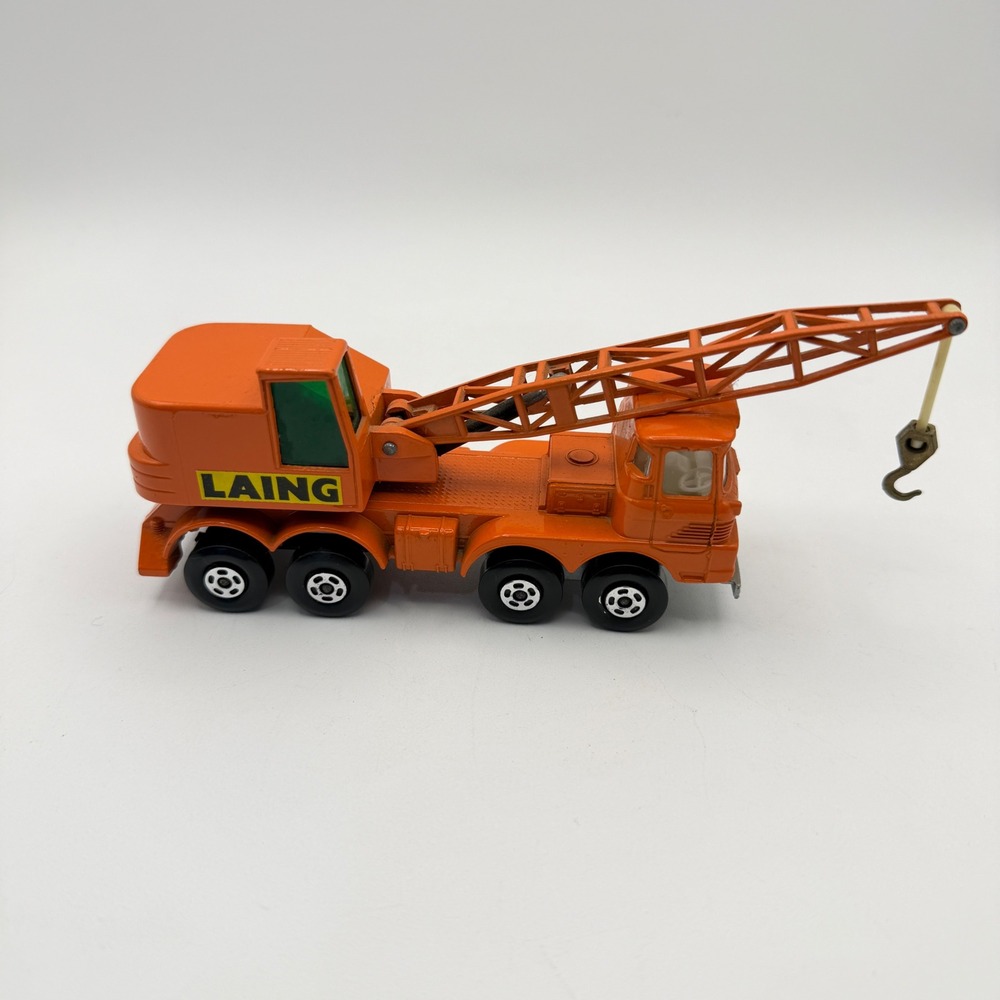 Matchbox Super Kings K-12 Scammell Mobile Crane Kids Orange 1974 Lesney LAING